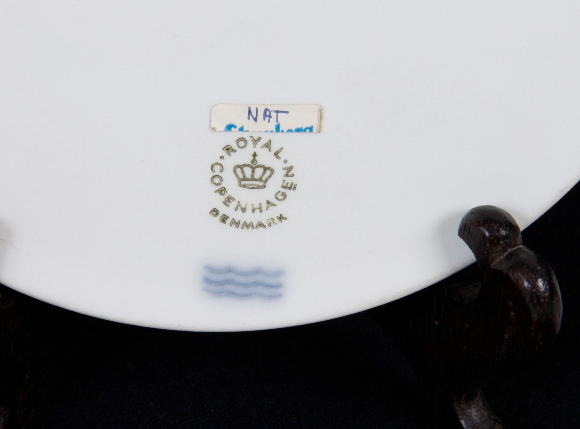 VÄGGRELIEFER, 6 st, biskvi, Kongl Dansk.