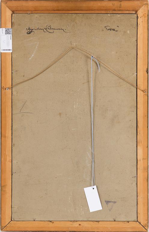 MAXIMILIAN LIEBENWEIN, signed ML and dated Wien 1914, gouache on paper panel.