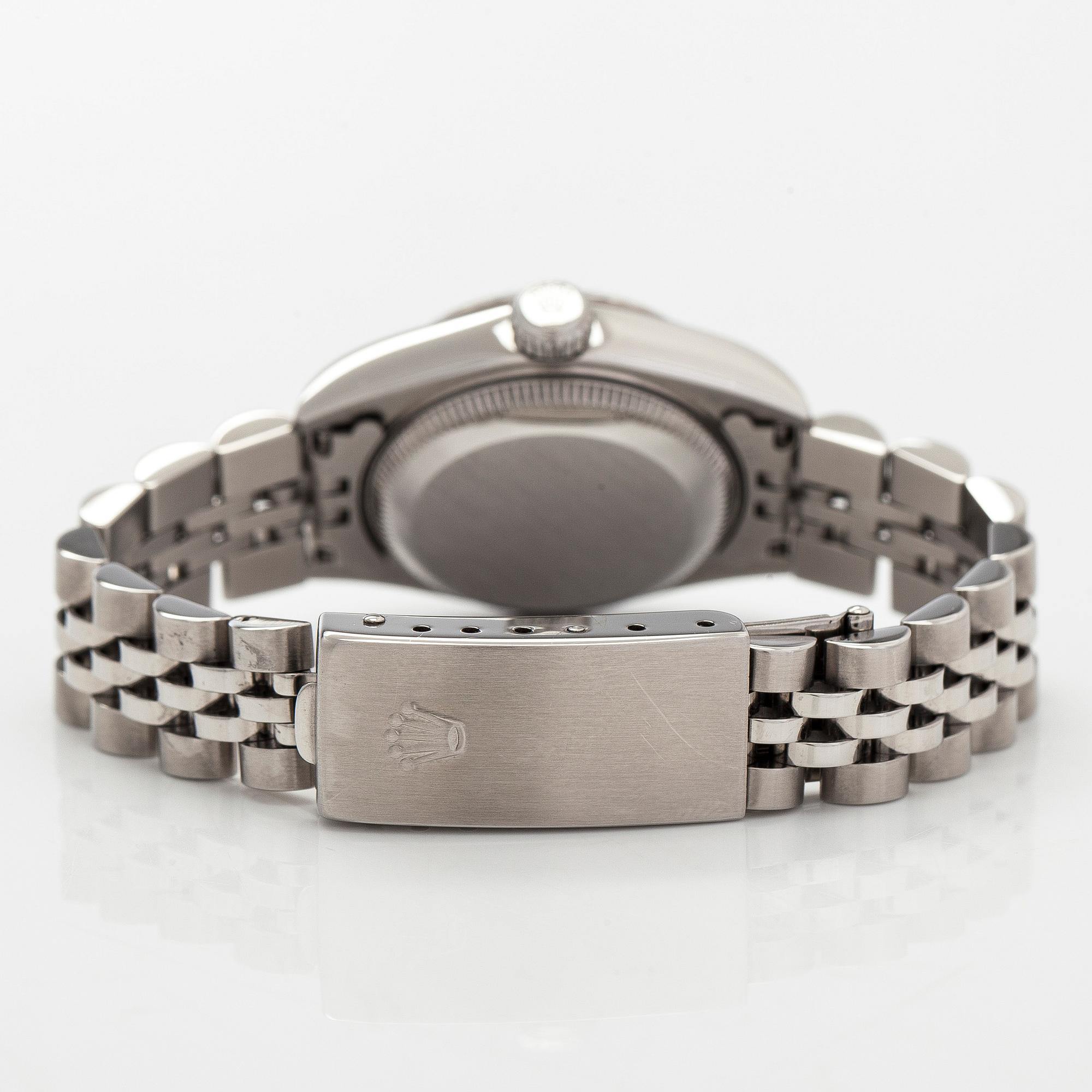 Rolex, Oyster Perpetual, Datejust, "Diamond Dial", rannekello, 26 mm.
