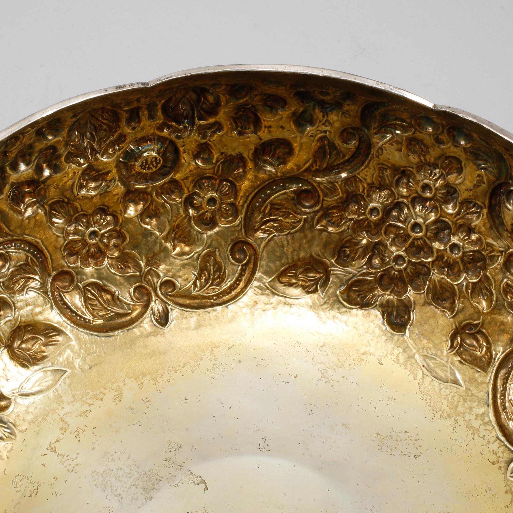 SKÅL, silver, 1900-talets början, vikt 1129 gram.