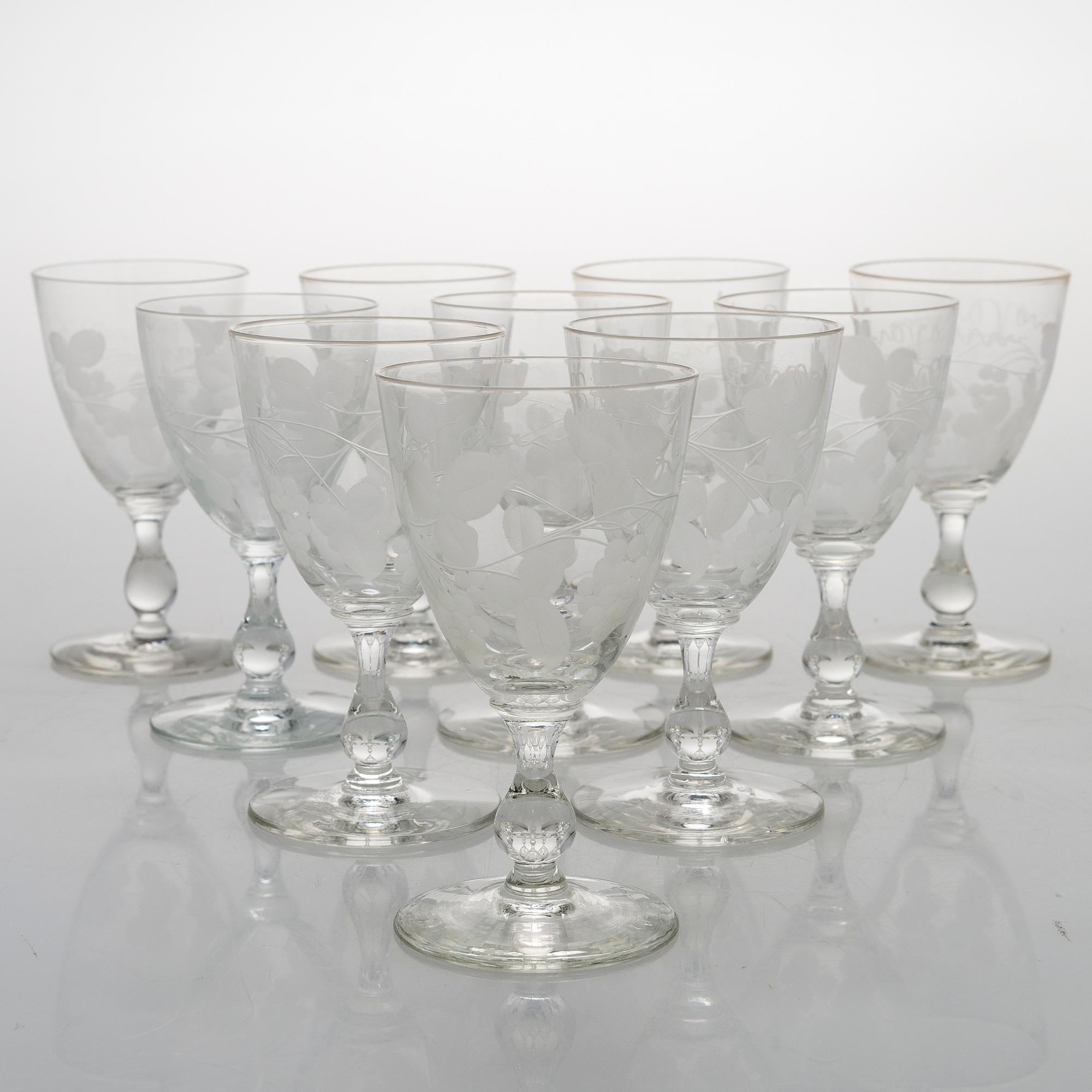 A 84-piece 'Savoy' glasswear, 1940s.