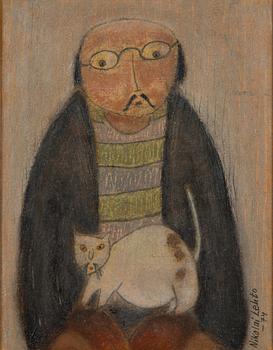 Nikolai Lehto, olja på pannå, signerad och daterad -74.