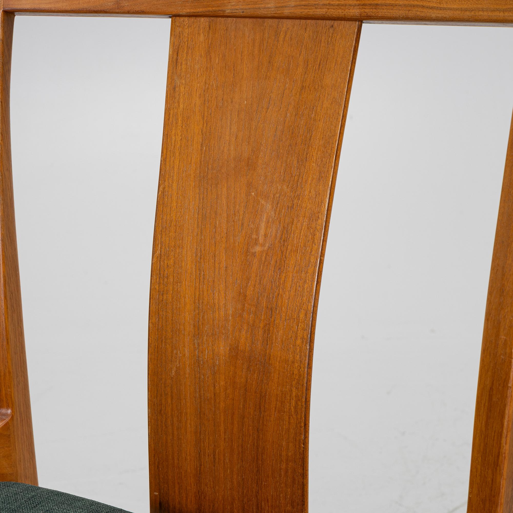 Carl-Evert Ekström, dining table with four chairs, AB Johansson & söner, Hyssna. Mid-20th century.
