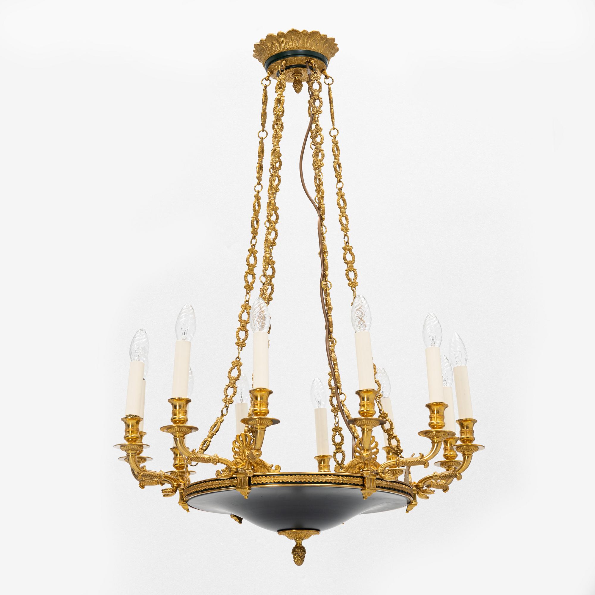 Ampel, empirestil, Vaughan design, 1900-talets slut.