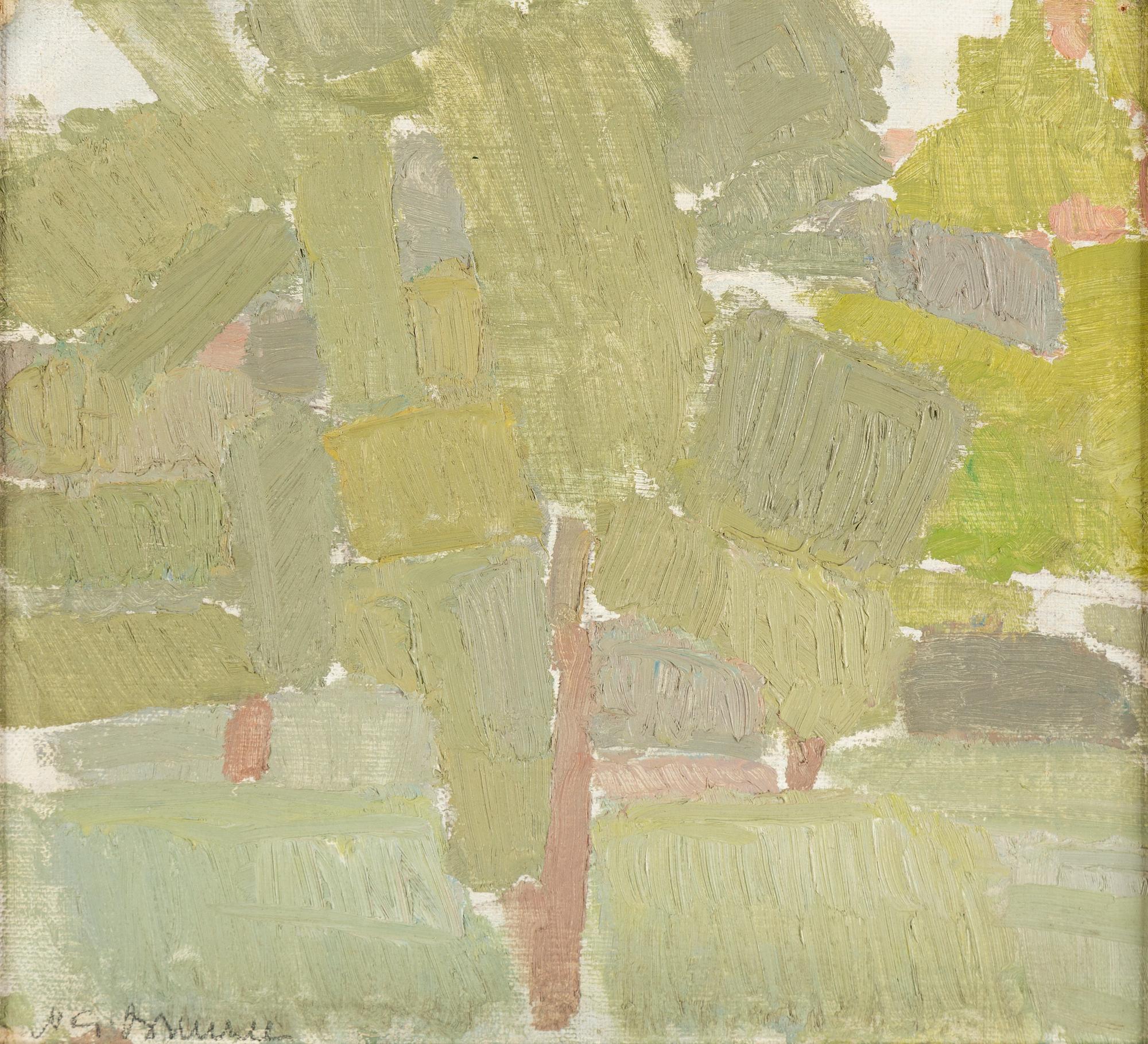 NILS-GÖRAN BRUNNER, oil on canvas/panel, signed. Executed 1957.