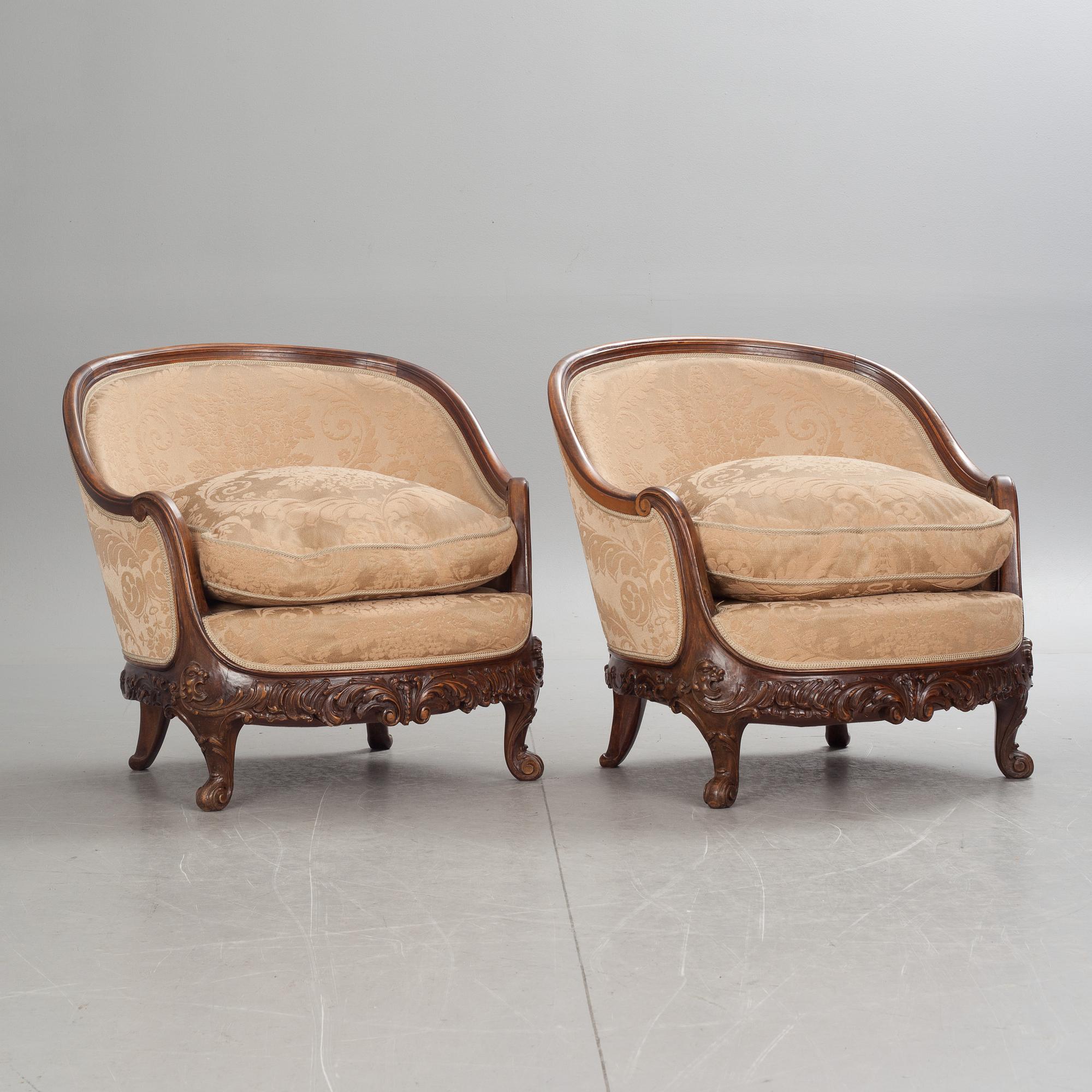 SALONGSMÖBEL, 7 delar, Louis XVI-stil, 1900-talets första hälft.