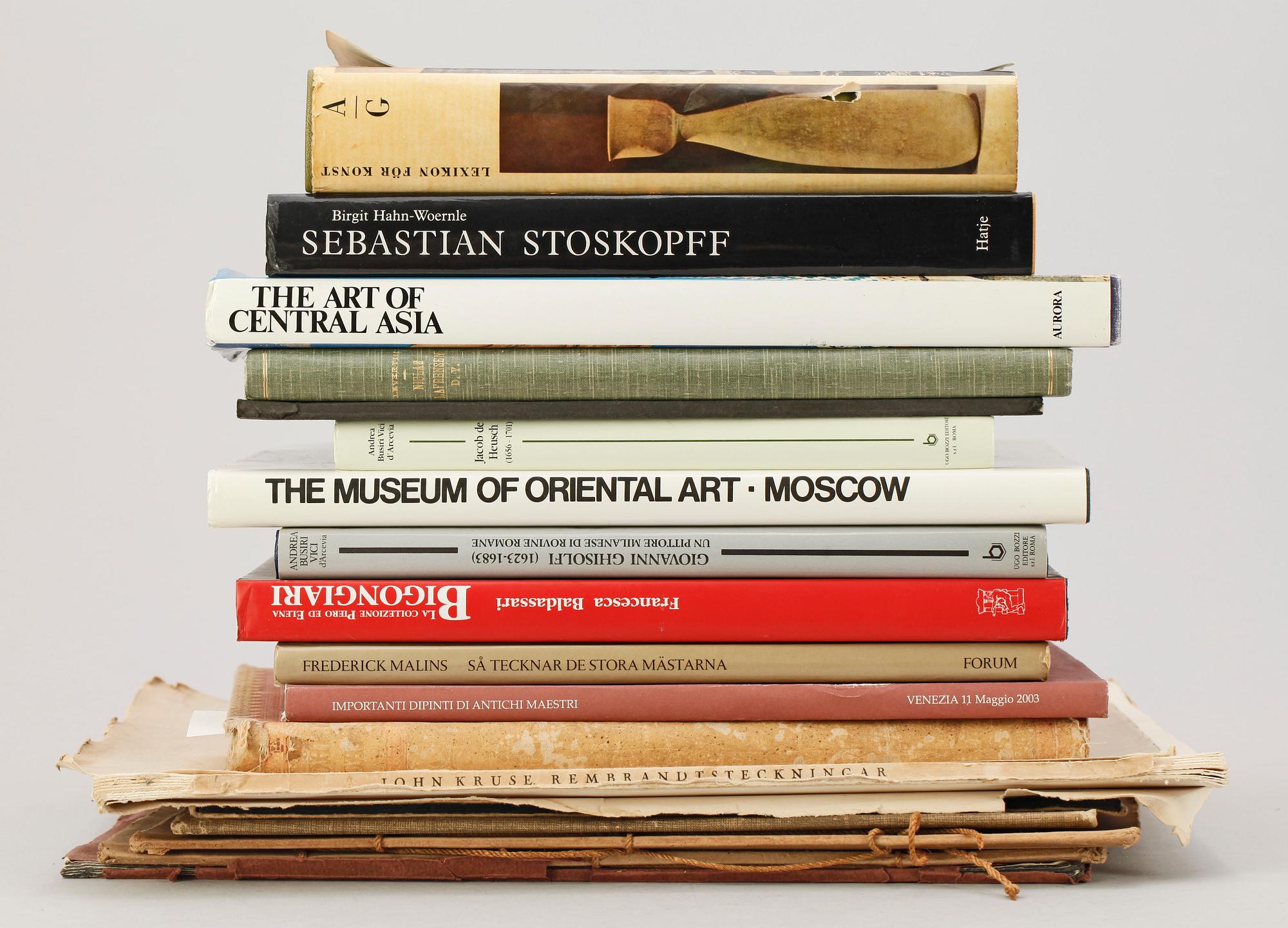 BÖCKER, 18 st, konstlitteratur.