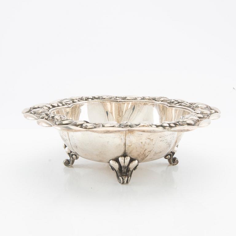 Footed silver goblet with import marks and stamps by Anna Östergren, Malmö 1920.