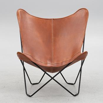 Armchair, so-called "Bat Chair", Målerås Läder, Sweden, contemporary production.