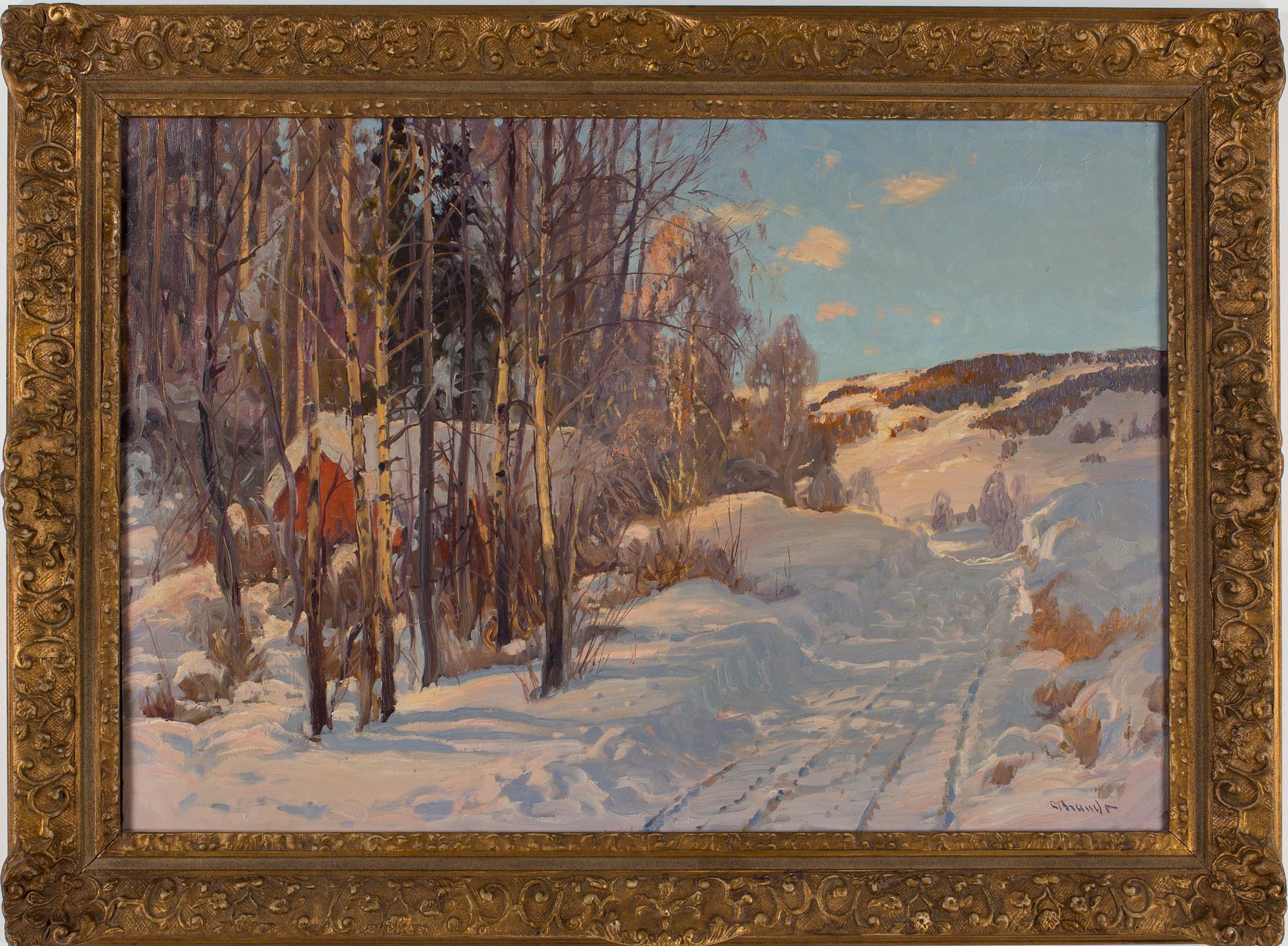 CARL BRANDT, olja på duk, signerad.