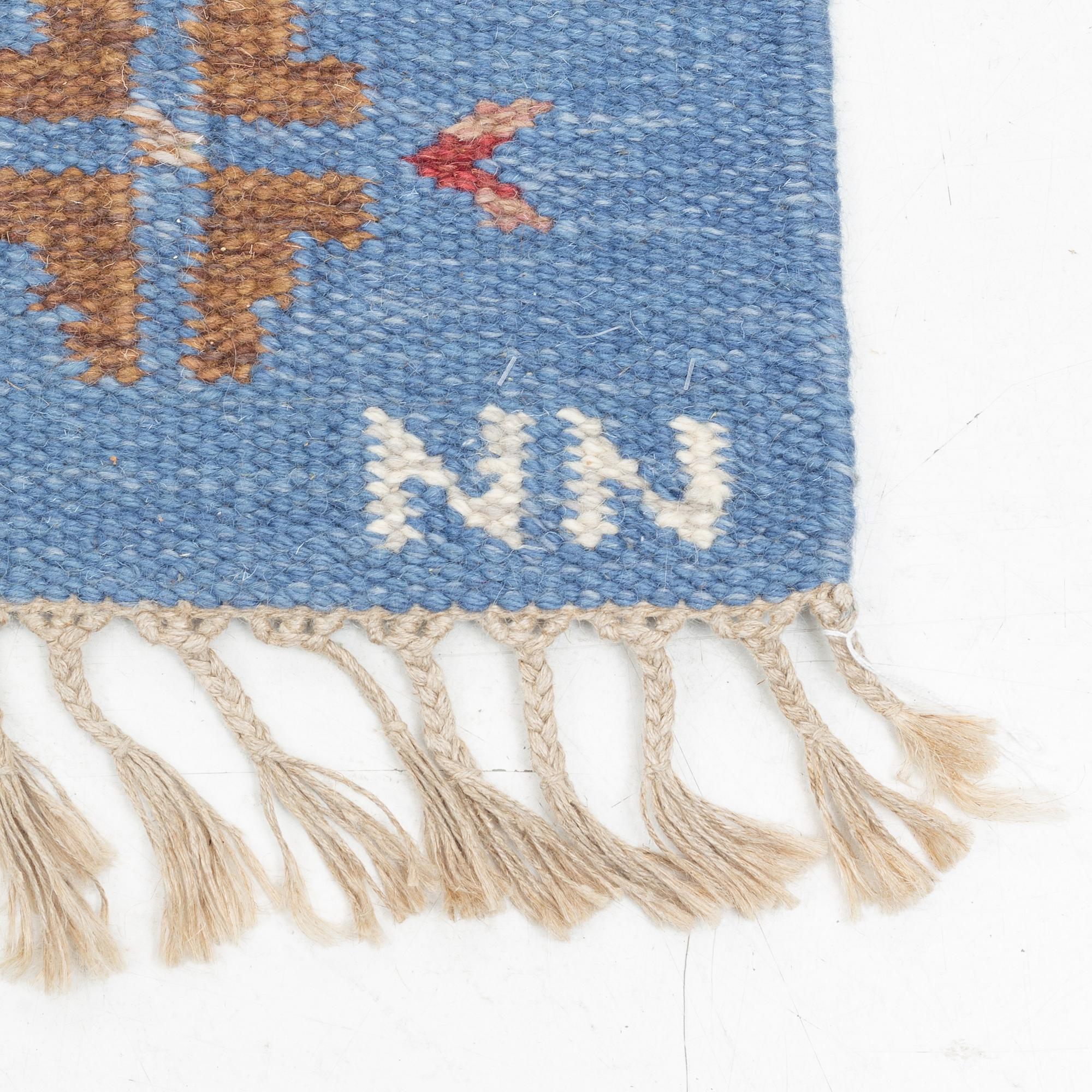 Gallery rug, Rölakan, signed NN. Approx. 310 x 80 cm.