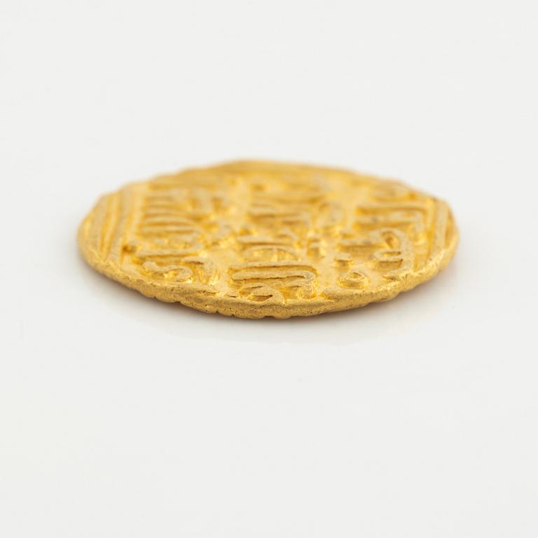 An Indian goldcoin Dehli sultanat, 1 Tanka.