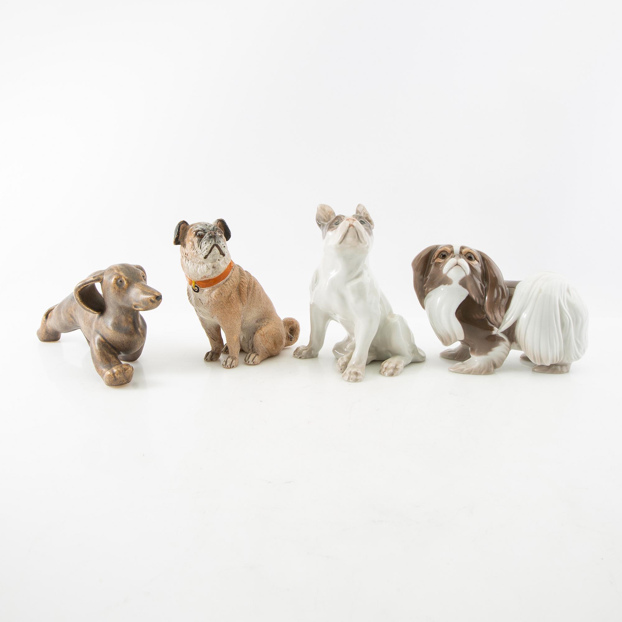 Figurines 10 pcs including Bing & Grøndahl 20th century.