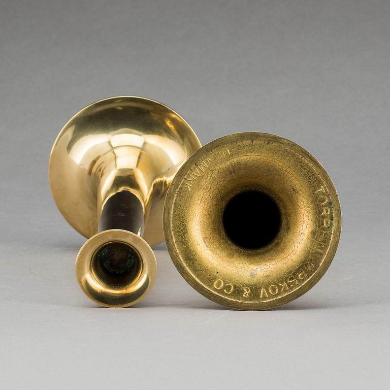 LJUSSTAKAR, ett par, Torben Orskov & Co, Danmark.