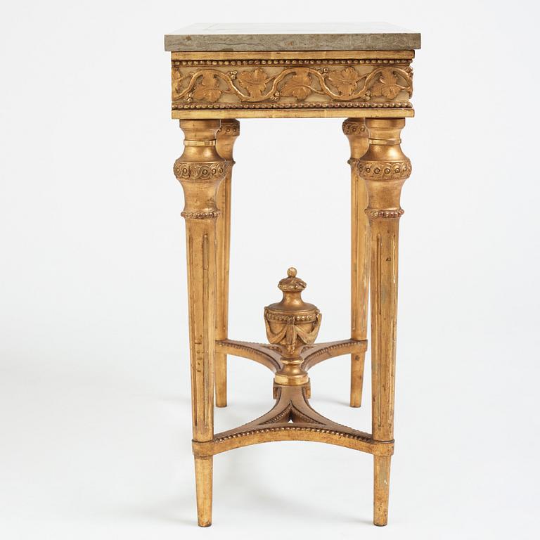 A late Gustavian console table, late 18th Century.