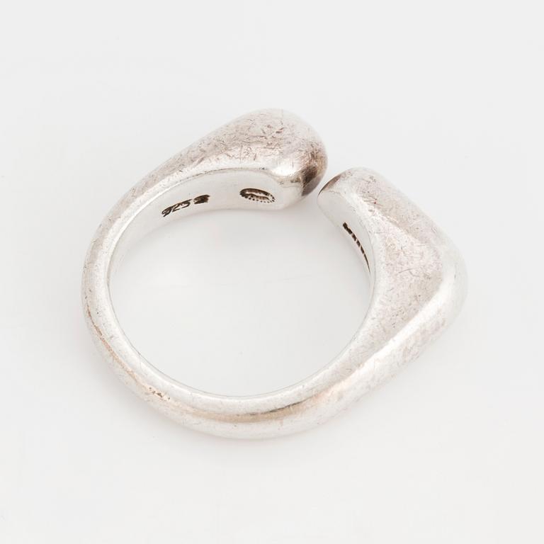 AGNETE DINESEN, a sterling silver ring from Georg Jensen, Denmark.