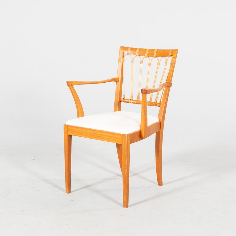 Josef Frank, a mahogany model '1165' armchair, Firma Svenskt Tenn, Sweden mid 1900's.