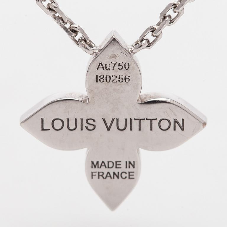 Louis Vuitton, kaulakoru, "Idylle Blossom Pendant", 18K valkokultaa ja timantteja.