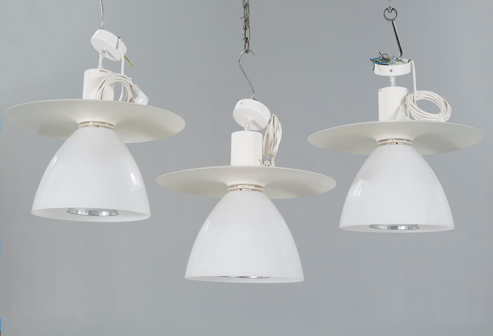 Three "Quickly 2292" ceiling lamps, designed by Peo Ström for Aspeqt.