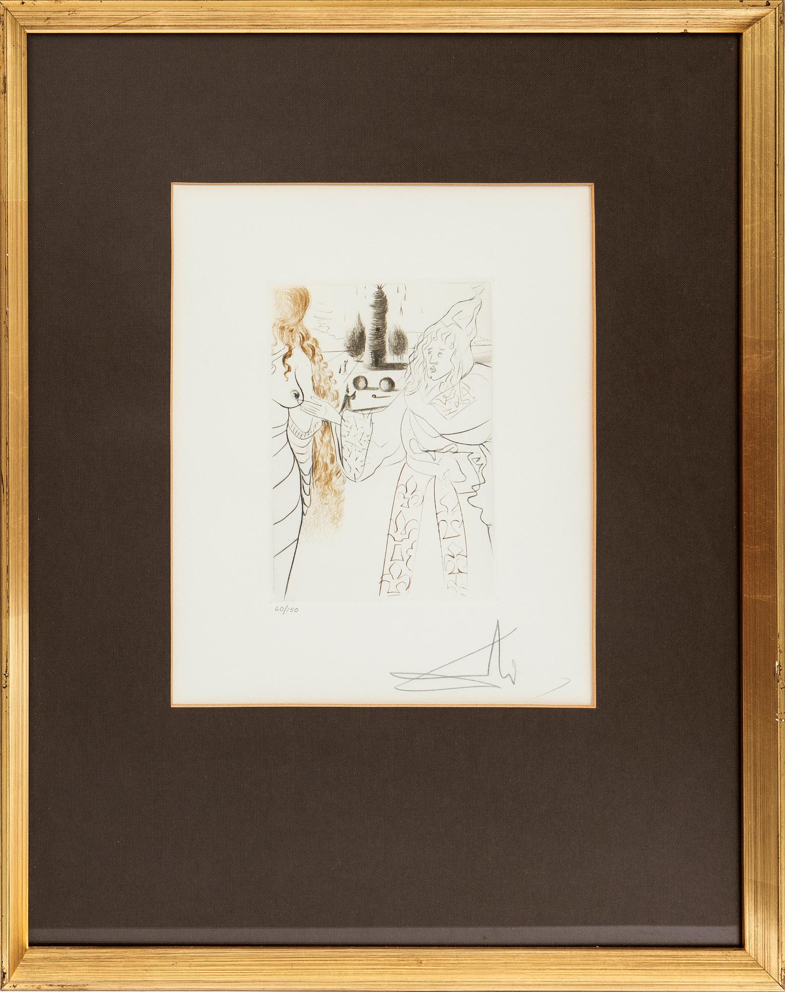 Salvador Dalí, "La femme adultere" ur "Le Décameron".