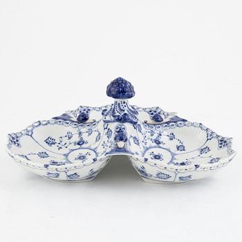 Cabaret, porcelain, Musselmalet, "Helblonde", Royal Copenhagen Denmark.