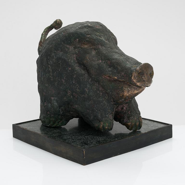 Ahti Seppet, a bronze sculpture, signed.