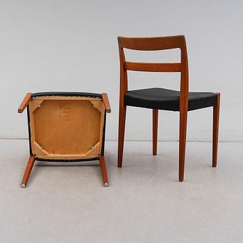 BORD OCH STOLAR, 4 st, "Garmi", Nils Jonsson, Troeds, 1900-talets andra hälft.