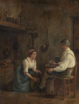 Pierre Edouard Frere, attributed to, oil on panel.