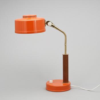 BORDSLAMPA. plåt, Skellefteå, 1960/ 70-tal, märkt undertill.