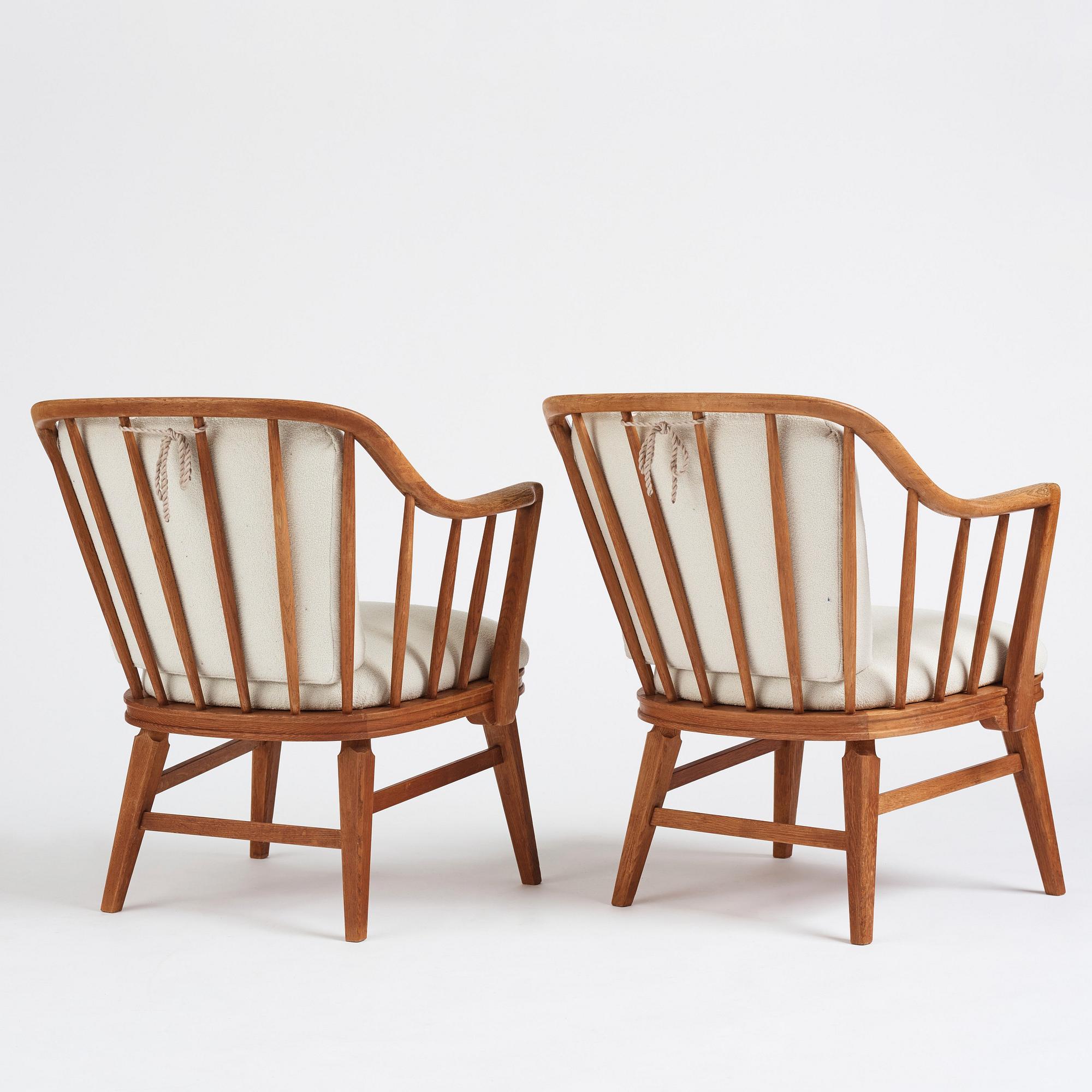 John Kärnhagen, karmstolar 1 par, Swedish Modern, 1930-40-tal.