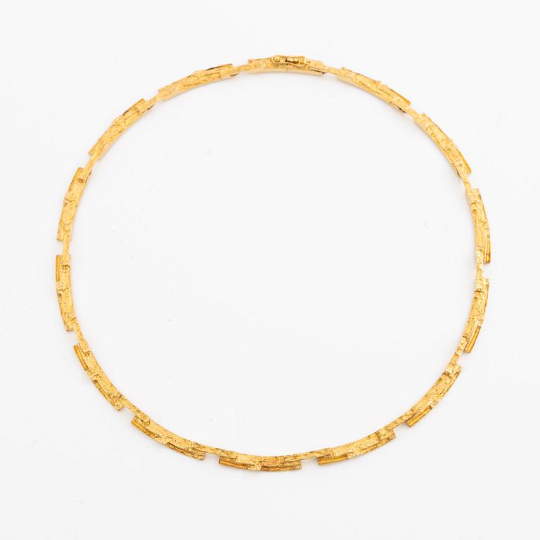 Björn Weckström, necklace, 18K gold, Finland 1977. By Lapponia.