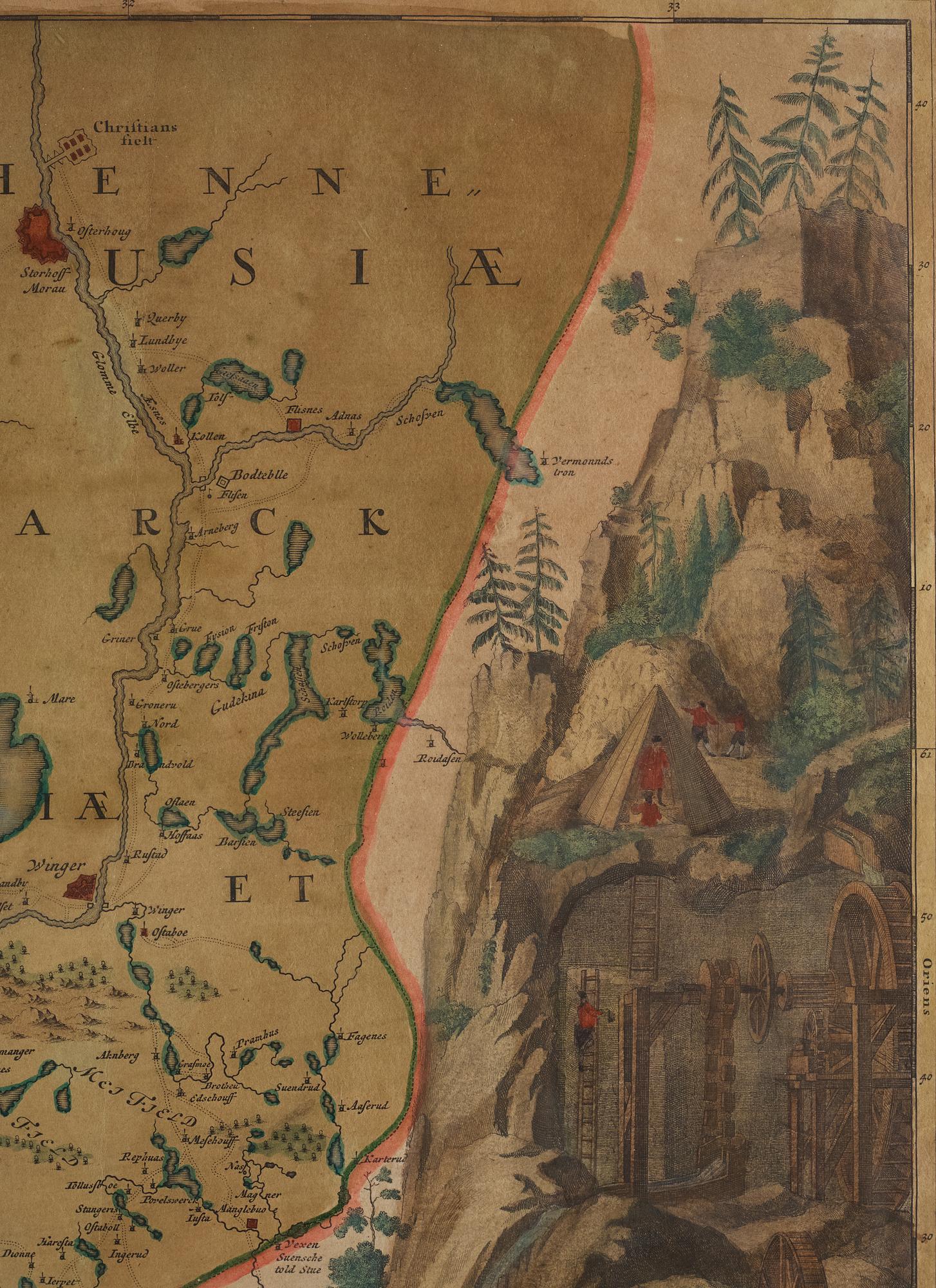 Johann Baptist Homann, map dated 1729.