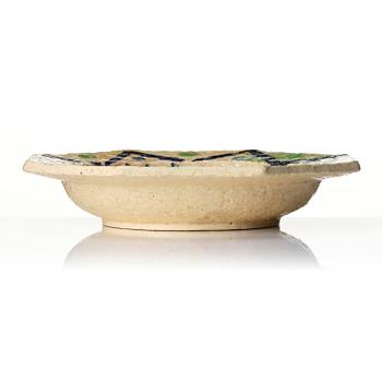 Isaac Grünewald, a chamotte stoneware bowl, Rörstrand, 1943.