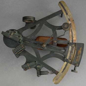 SEXTANT i SCHATULL, Reynolds & son Ltd, London, omkring 1900.