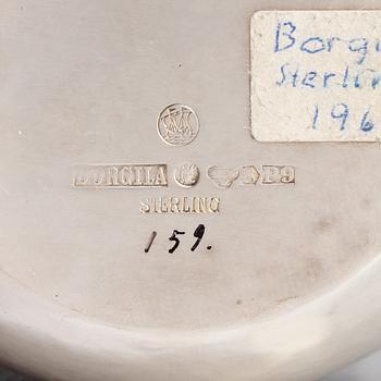 A Swedish silver bowl and a lided bowl, including mark of Atelier Borgila, Stockholm 1965.