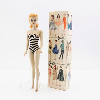 Barbie, docka, vintage, "Nr. 1 Ponytail", Mattel 1959.