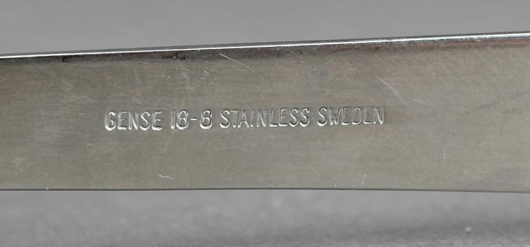 BESTICK, 75 delar, rostfritt stål, "Thebe", Folke Arström, Gense, 1900-talets mitt.