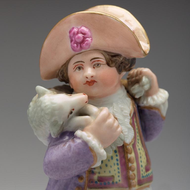 FIGURIN, porslin. Ryssland, Popov, 1800-tal.