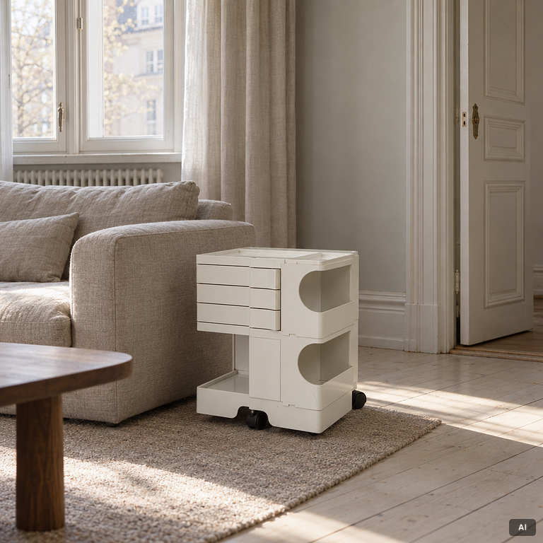 Joe Colombo, "Bobby Trolley", Bieffe plast, Italien.