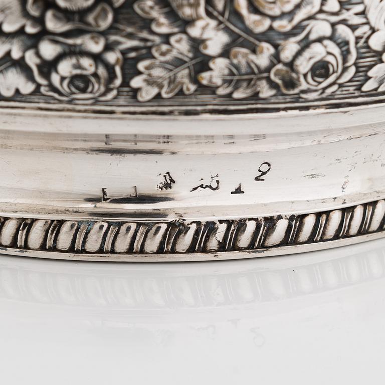 Henrik Johan Törnroth, sockerskål, silver, Åbo 1842.