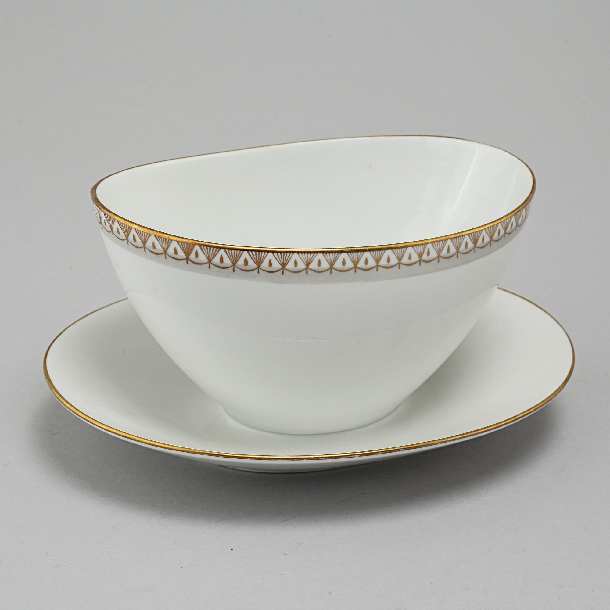 A set of porcelain tableware of 68 pcs, "Sparta" by Rörstrand, in production between 1958 and 1967.