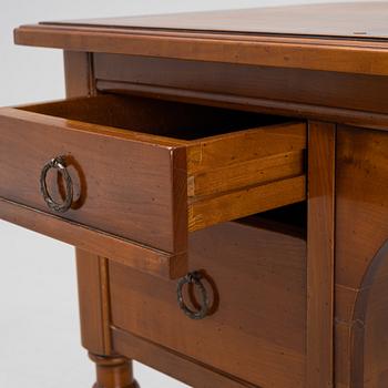 A Cherry wood desk, mid 20th century.