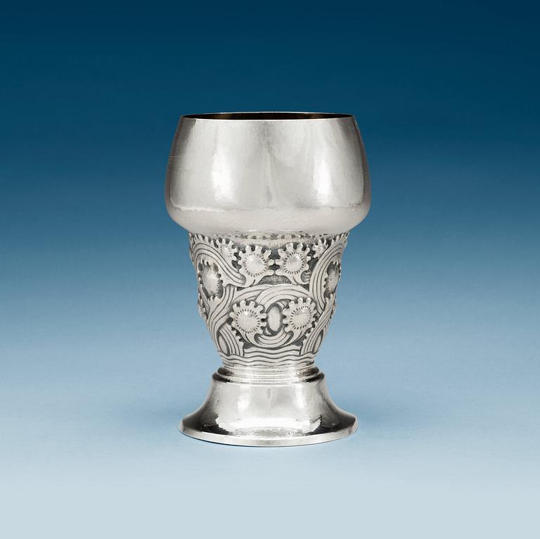 A David-Andersen silver goblet, Oslo 1919.