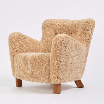 Fritz Hansen, an armchair model "1669", Denmark 1930s-1940s.