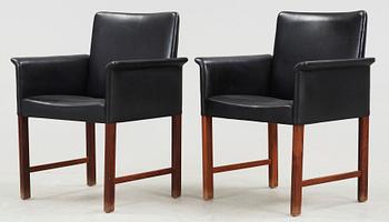 KARMSTOLAR, ett par, Hans Olsen, CS Möbler, 1960-tal.