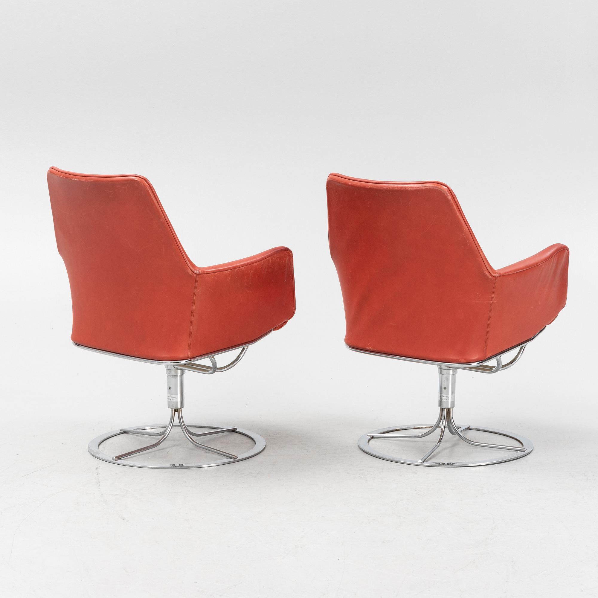 Bruno Mathsson, a pair of 'Master' easy chairs, Dux.