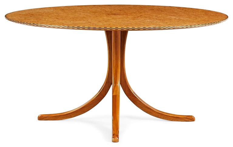 A Josef Frank burrwood dining table, Svenskt Tenn.