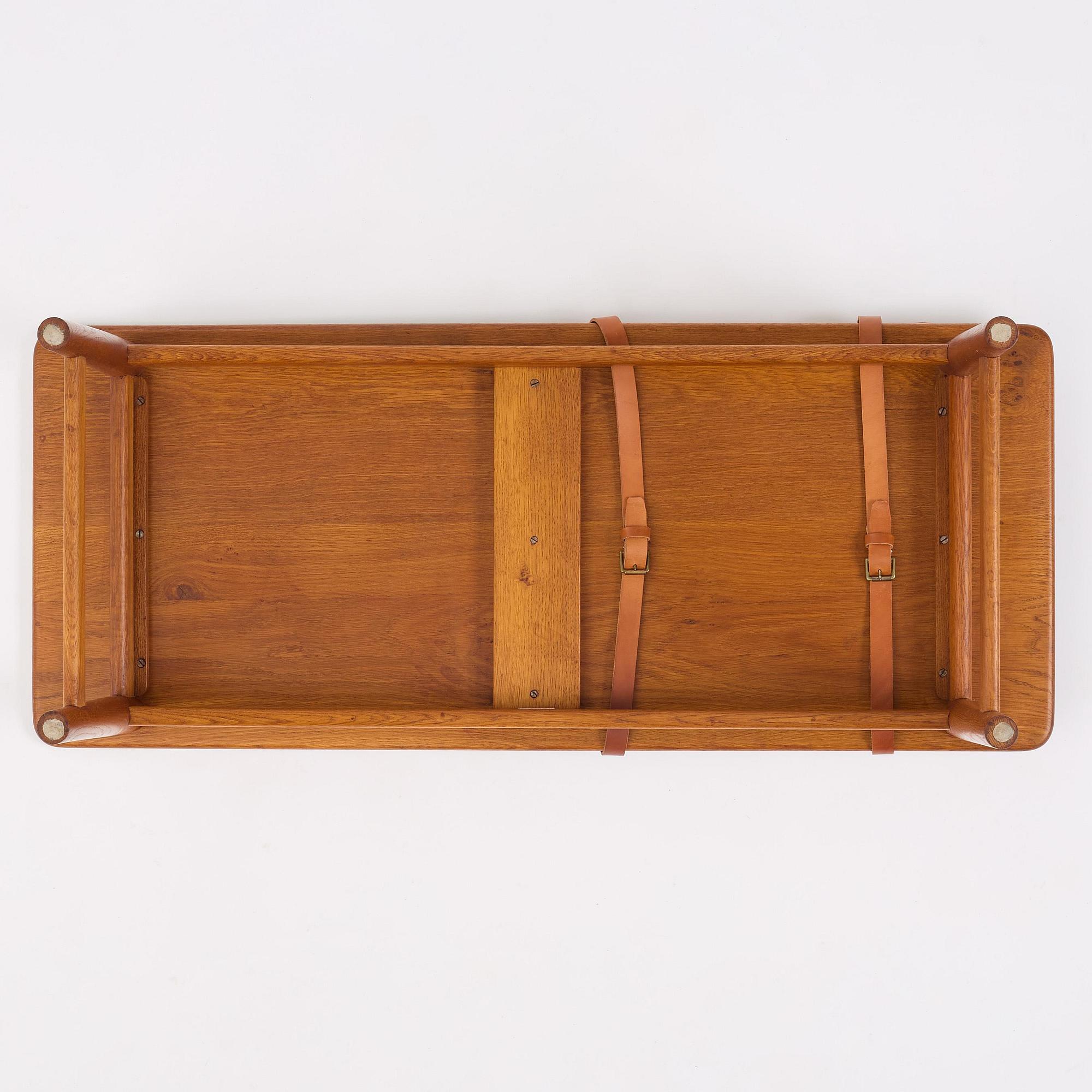 Børge Mogensen, a rare oak bench, cabinetmaker Erhard Rasmussen, Denmark, 1950s.
