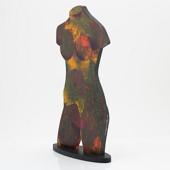 Michael Qvarsebo, sculpture, painted wood, signed.