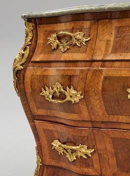 A Swedish Rococo commode, presumably by C Linning (master in Stockholm 1744-1779), 18th century .